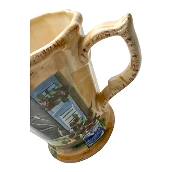 Hand Painted Rue de Paris Coffee Mug Cup Planter - Picture 4 of 9